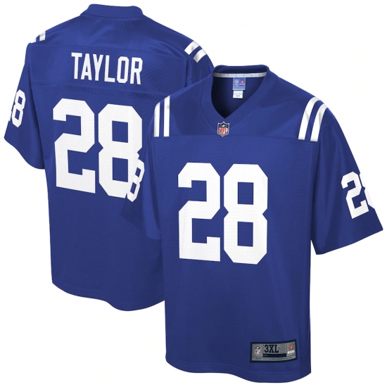 Men's Indianapolis Colts #28 Jonathan Taylor Blue NFL Pro Line Royal Big & Tall Player Jersey - Ujersey