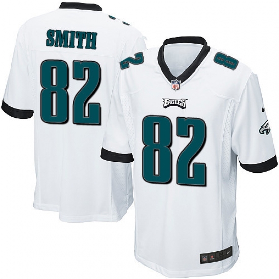 Men's Nike Philadelphia Eagles #82 Torrey Smith Game White NFL Jersey - Ujersey