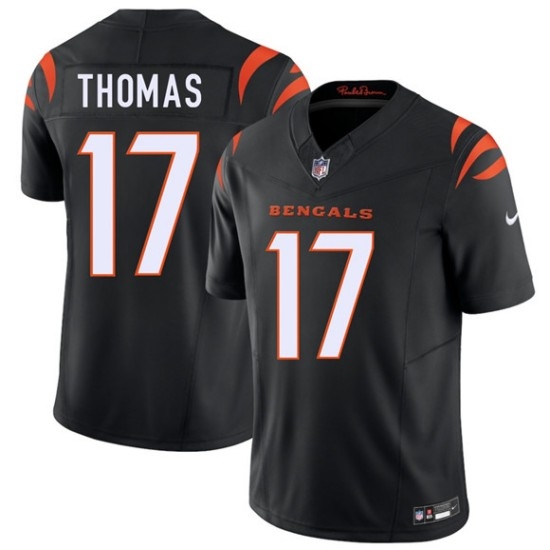 Men's Cincinnati Bengals #17 Noah Thomas Black 2026 Draft F.U.S.E. Vapor Untouchable Limited Football Stitched Jersey