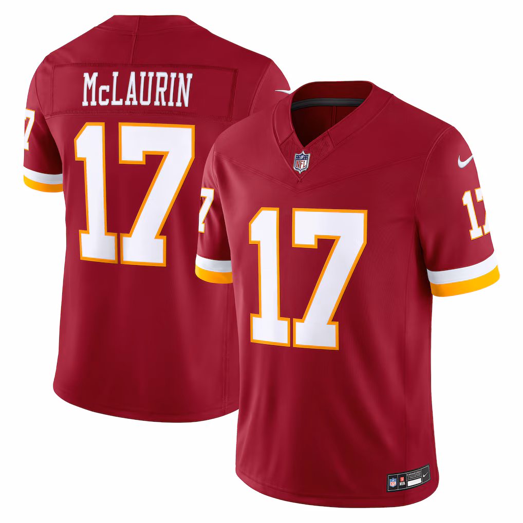 Men's Washington Commanders Terry McLaurin Nike Burgundy Vapor F.U.S.E. Sewn Down Limited Jersey - Ujersey Shop