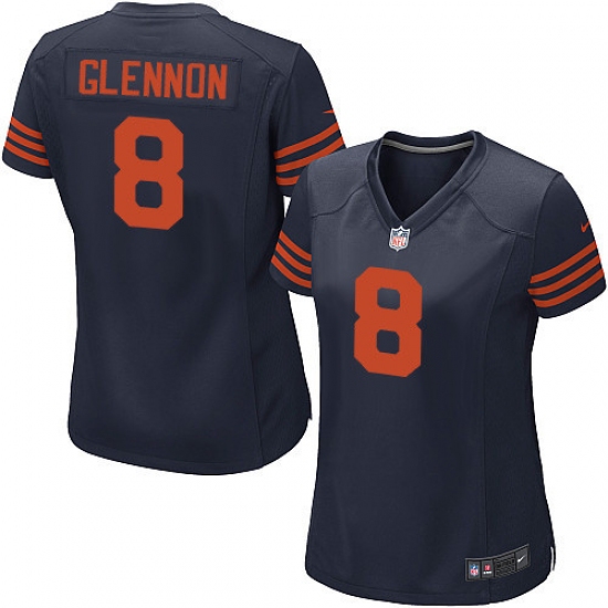 Women's Nike Chicago Bears #8 Mike Glennon Game Navy Blue Alternate NFL Jersey - Ujersey