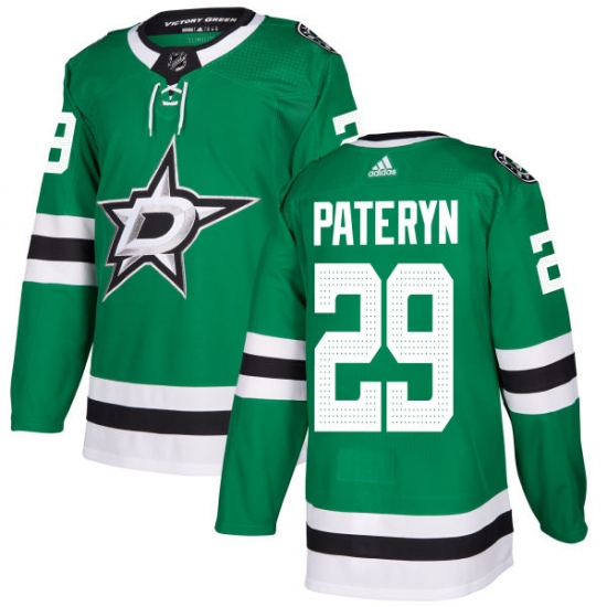 Men's Adidas Dallas Stars #29 Greg Pateryn Authentic Green Home NHL Jersey - Ujersey
