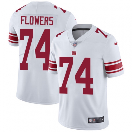 Youth Nike New York Giants #74 Ereck Flowers White Vapor Untouchable Limited Player NFL Jersey - Ujersey