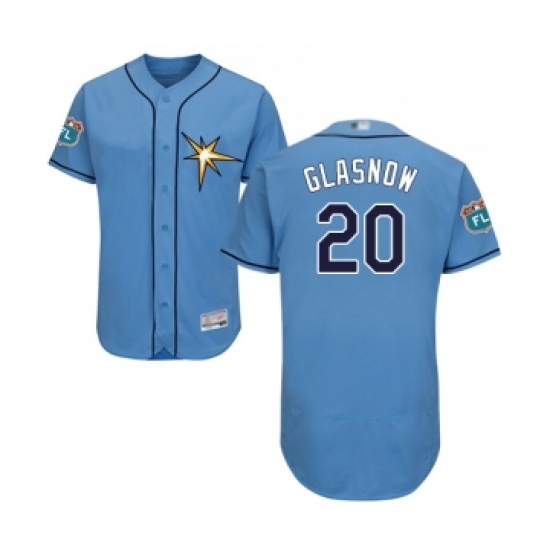 Men's Tampa Bay Rays #20 Tyler Glasnow Columbia Alternate Flex Base Authentic Collection Baseball Jersey - Ujersey