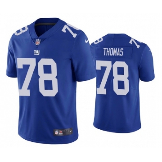 Men's New York Giants #78 Andrew Thomas 2020 Blue Vapor Untouchable Limited Stitched Jersey - Ujersey