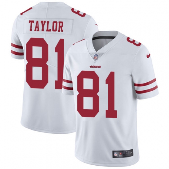Youth Nike San Francisco 49ers #81 Trent Taylor White Vapor Untouchable Elite Player NFL Jersey - Ujersey