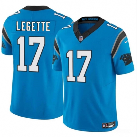 Youth Carolina Panthers #17 Xavier Legette Blue 2024 Draft F.U.S.E. Vapor Limited Football Stitched Jersey - Ujersey
