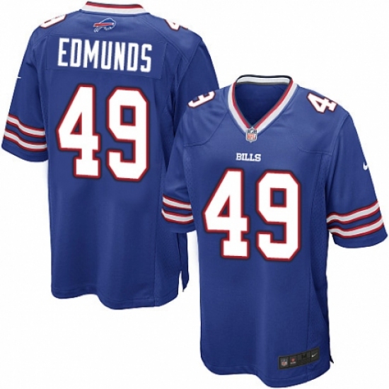 Men's Nike Buffalo Bills #49 Tremaine Edmunds Game Royal Blue Team Color NFL Jersey - Ujersey