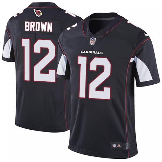 Men's Nike Arizona Cardinals #12 John Brown Black Alternate Vapor Untouchable Limited Player NFL Jersey - Ujersey