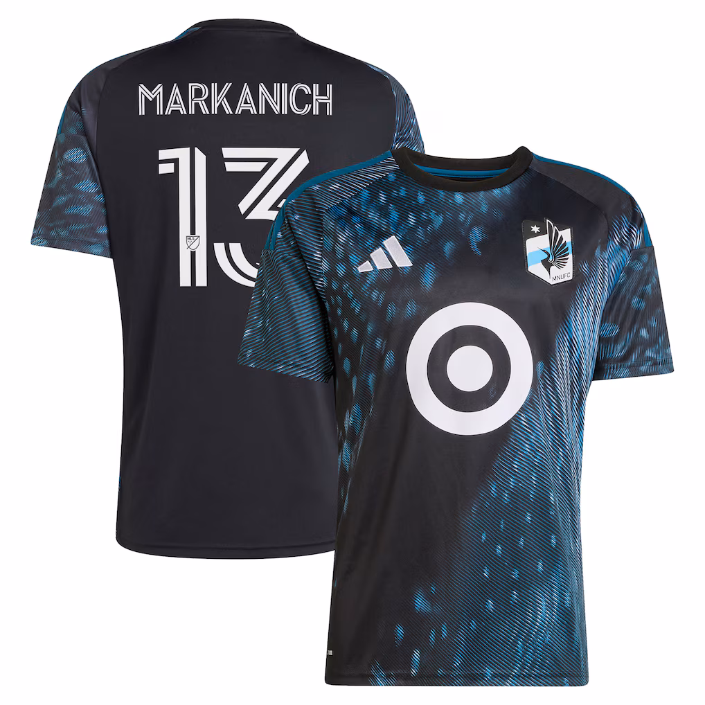 Men's Minnesota United FC Anthony Markanich adidas Black 2026 The Decade Kit Replica Jersey - ujerseystore