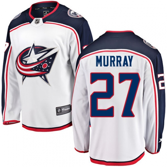 Men's Columbus Blue Jackets #27 Ryan Murray Fanatics Branded White Away Breakaway NHL Jersey - Ujersey