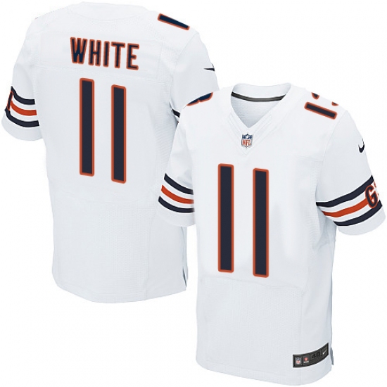 Men's Nike Chicago Bears #11 Kevin White Elite White NFL Jersey - Ujersey