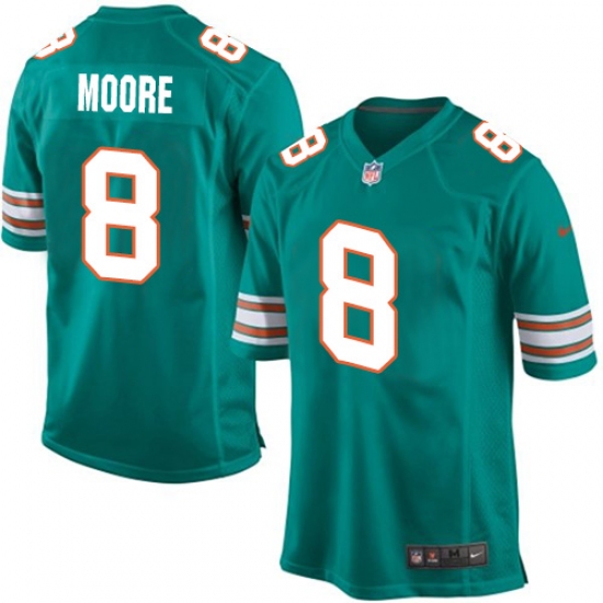 Men's Nike Miami Dolphins #8 Matt Moore Game Aqua Green Alternate NFL Jersey - Ujersey