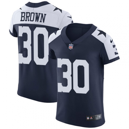 Men's Nike Dallas Cowboys #30 Anthony Brown Navy Blue Throwback Alternate Vapor Untouchable Elite Player NFL Jersey - Ujersey