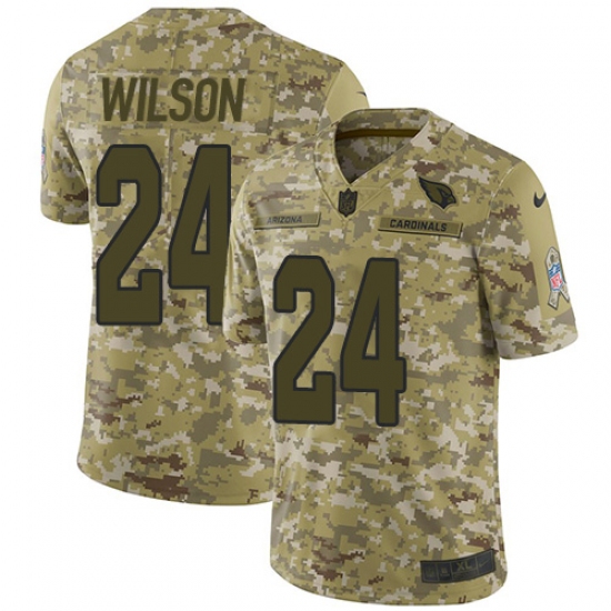 Men's Nike Arizona Cardinals #24 Adrian Wilson Limited Camo 2018 Salute to Service NFL Jersey - Ujersey