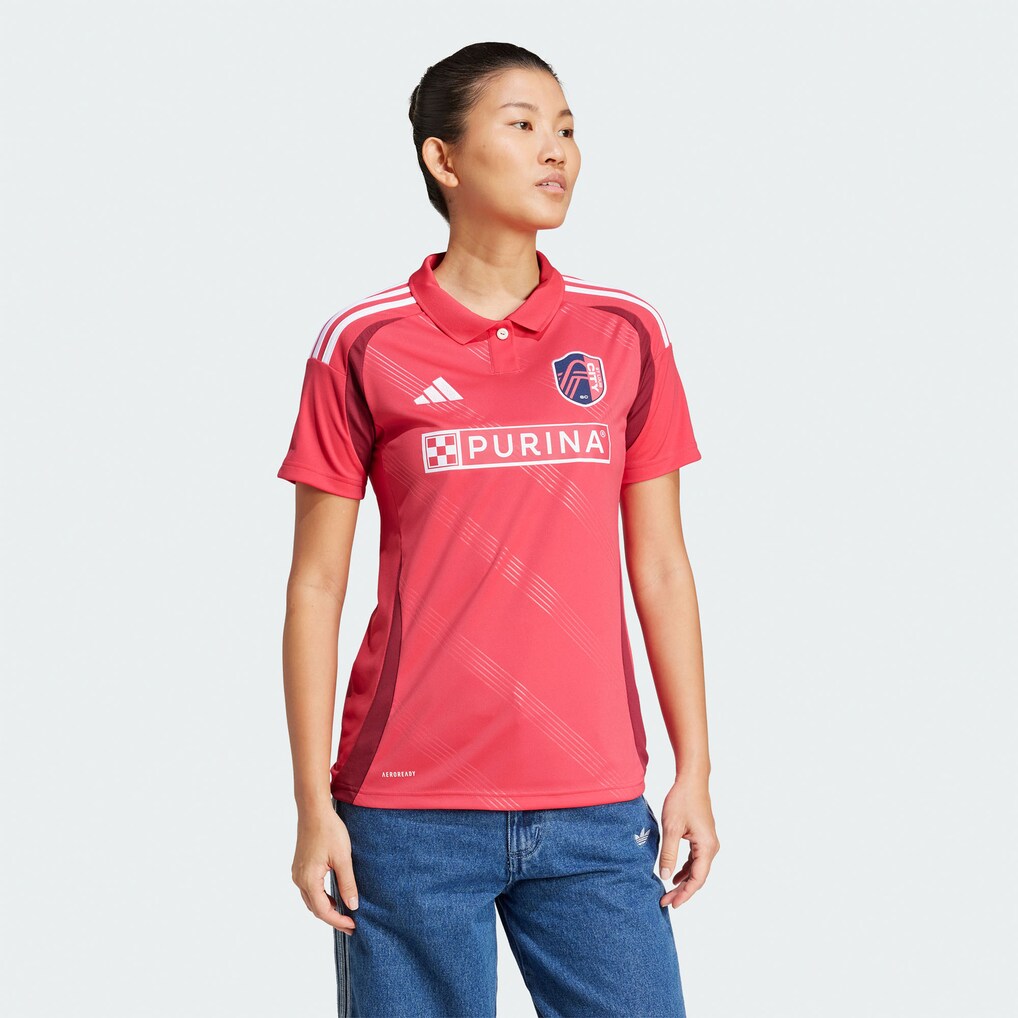 Women's St. Louis City SC adidas Red 2025 Forever CITY Red Replica Jersey - Ujersey