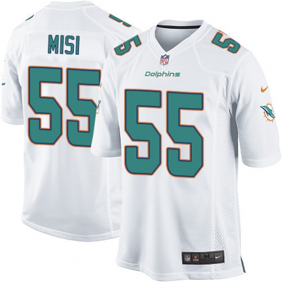 Men's Nike Miami Dolphins #55 Koa Misi Game White NFL Jersey - Ujersey