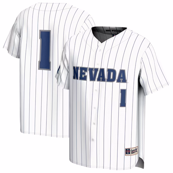 Youth GameDay Greats White Nevada Wolf Pack Lightweight Baseball Jersey - Ujersey