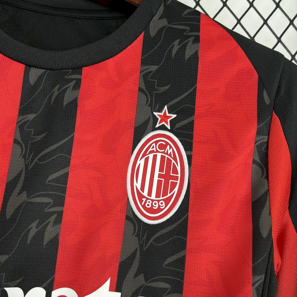 AC Milan Soccer Jersey Home Custom Shirt 2025/26 - Ujersey NHL