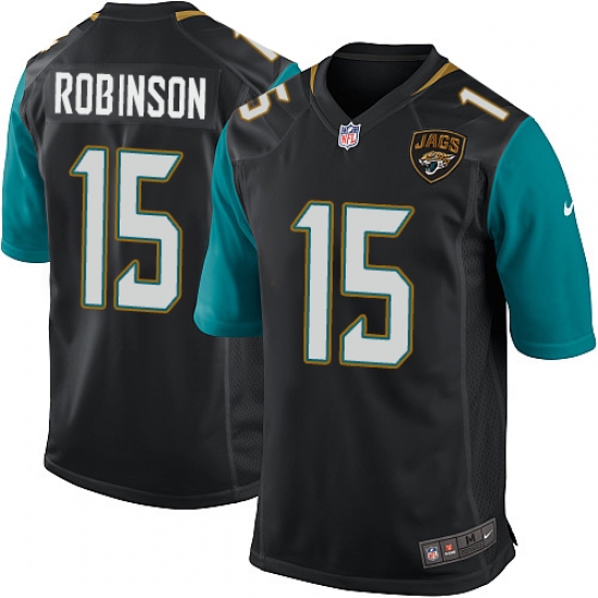 Men's Nike Jacksonville Jaguars #15 Allen Robinson Game Black Alternate NFL Jersey - Ujersey