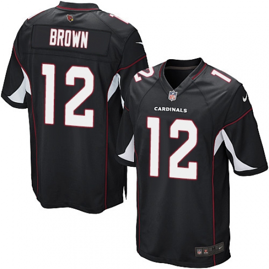 Men's Nike Arizona Cardinals #12 John Brown Game Black Alternate NFL Jersey - Ujersey