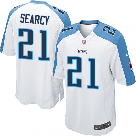 Men's Nike Tennessee Titans #21 Da'Norris Searcy Game White NFL Jersey - Ujersey