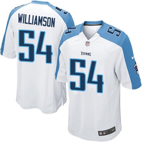Men's Nike Tennessee Titans #54 Avery Williamson Game White NFL Jersey - Ujersey