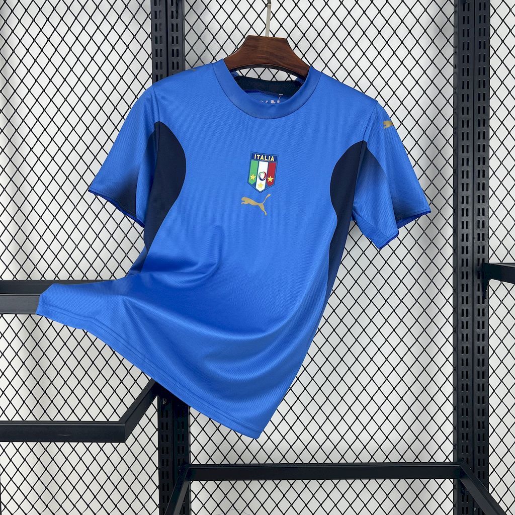 Italy Retro Soccer Jersey Home Custom Shirt 2006 - ujerseystore