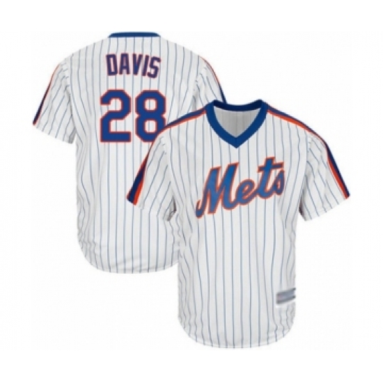 Youth New York Mets #28 J.D. Davis Authentic White Alternate Cool Base Baseball Player Jersey - Ujersey