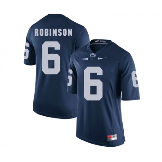 Penn State Nittany Lions 6 Andre Robinson Navy College Football Jersey - Ujersey
