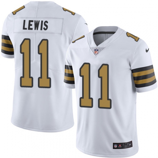 Men's Nike New Orleans Saints #11 Tommylee Lewis Limited White Rush Vapor Untouchable NFL Jersey - Ujersey