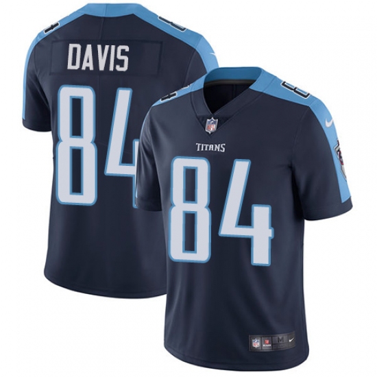 Youth Nike Tennessee Titans #84 Corey Davis Navy Blue Alternate Vapor Untouchable Limited Player NFL Jersey - Ujersey
