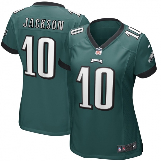 Women's Philadelphia Eagles #10 DeSean Jackson Midnight Green Nike Game Jersey - Ujersey