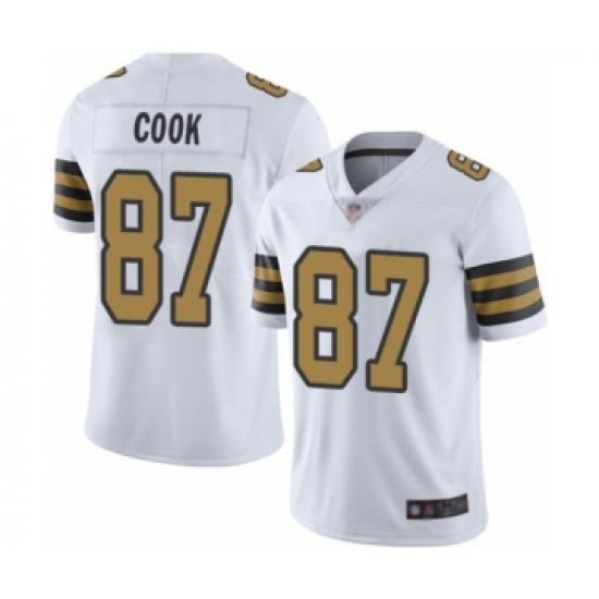 Men's New Orleans Saints #87 Jared Cook Limited White Rush Vapor Untouchable Football Jersey - Ujersey