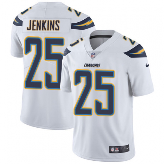 Youth Nike Los Angeles Chargers #25 Rayshawn Jenkins White Vapor Untouchable Elite Player NFL Jersey - Ujersey