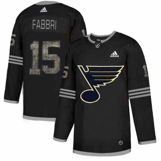 Men's Adidas St. Louis Blues #15 Robby Fabbri Black Authentic Classic Stitched NHL Jersey - Ujersey