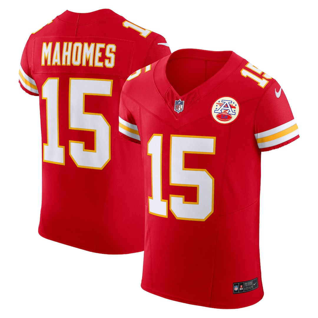 Men's Kansas City Chiefs Patrick Mahomes Nike Red Team Vapor F.U.S.E. Elite Jersey