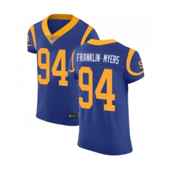 Men's Los Angeles Rams #94 John Franklin-Myers Royal Blue Alternate Vapor Untouchable Elite Player Football Jersey - Ujersey