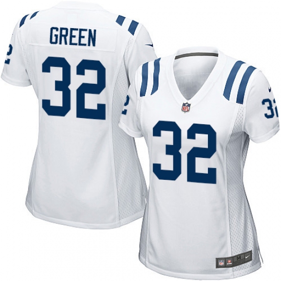 Women's Nike Indianapolis Colts #32 T.J. Green Game White NFL Jersey - Ujersey