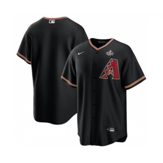 Men's Arizona Diamondbacks Blank Black 2023 World Series Cool Base Stitched Baseball Jersey - Ujersey