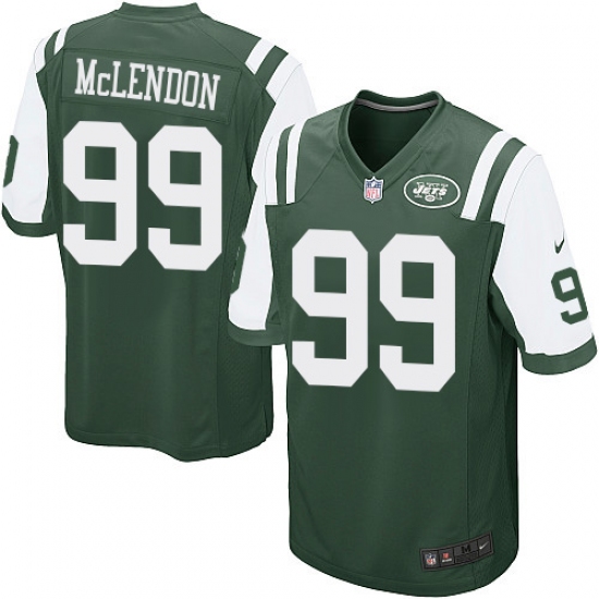 Men's Nike New York Jets #99 Steve McLendon Game Green Team Color NFL Jersey - Ujersey
