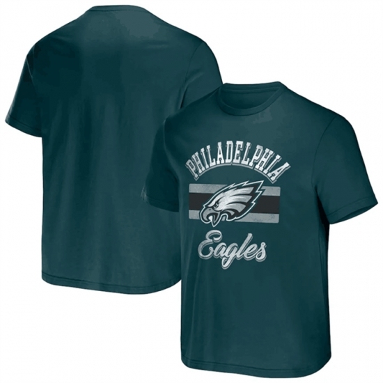 Men's Philadelphia Eagles Green X Darius Rucker Collection Stripe T Shirt - Ujersey