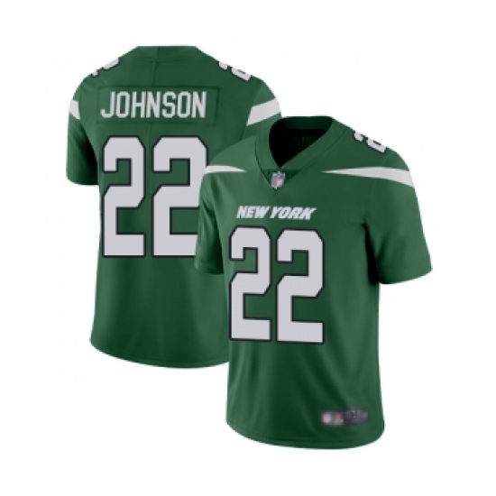 Youth New York Jets #22 Trumaine Johnson Green Team Color Vapor Untouchable Limited Player Football Jersey - Ujersey