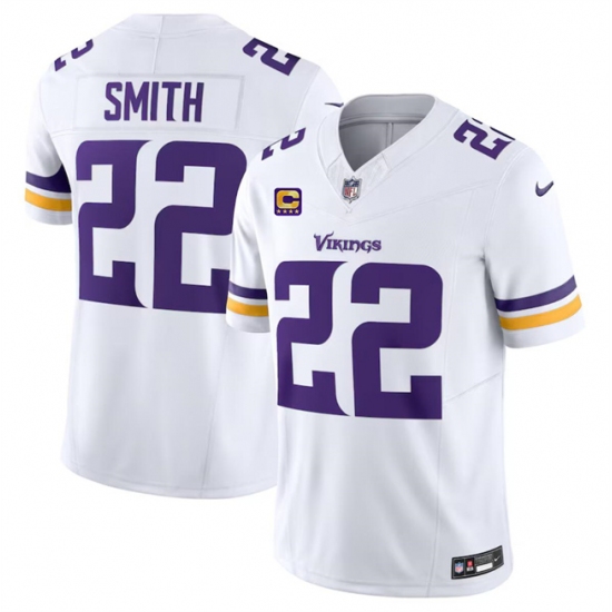 Men's Minnesota Vikings #22 Harrison Smith White 2024 F.U.S.E. With 4-Star C Vapor Untouchable Limited Stitched Jersey - Ujersey