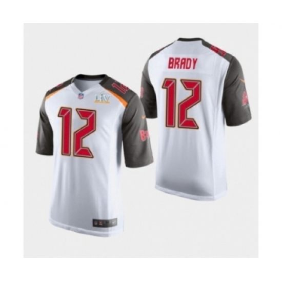 Women's Tampa Bay Buccaneers #12 Tom Brady White Super Bowl LV Jersey - Ujersey