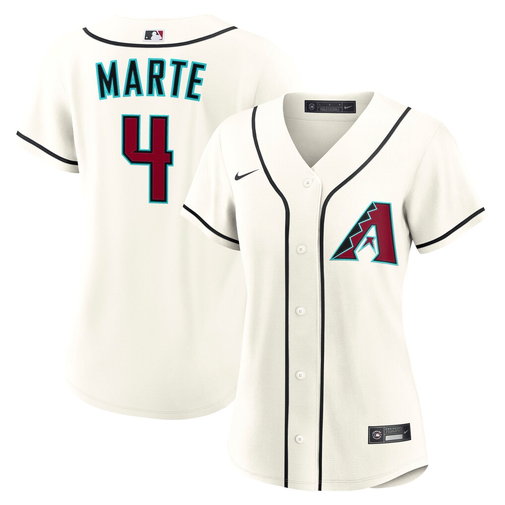 Women's  Arizona Diamondbacks Ketel Marte Nike Cream Home Replica Jersey - Ujersey