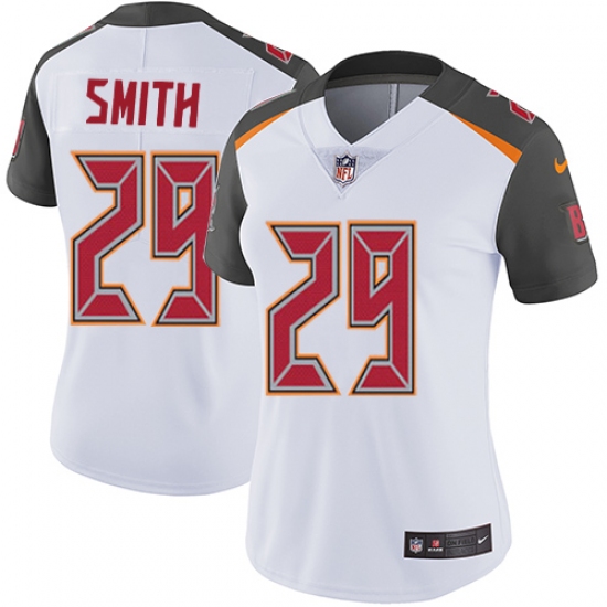 Women's Nike Tampa Bay Buccaneers #29 Ryan Smith White Vapor Untouchable Elite Player NFL Jersey - Ujersey