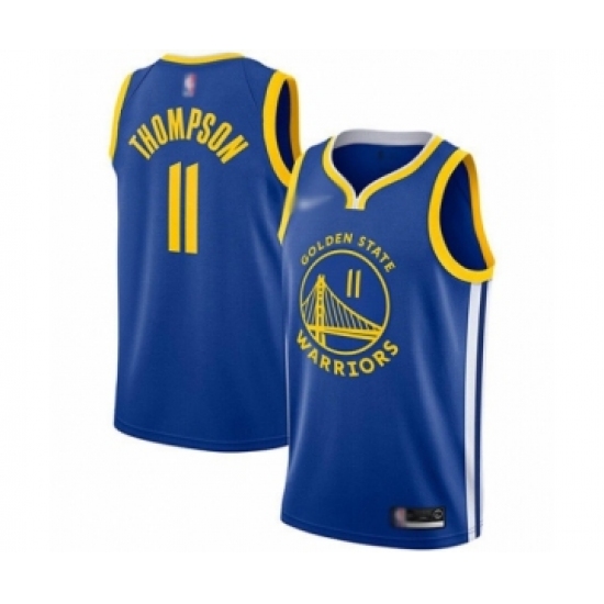 Youth Golden State Warriors #11 Klay Thompson Swingman Royal Finished Basketball Jersey - Icon Edition - Ujersey