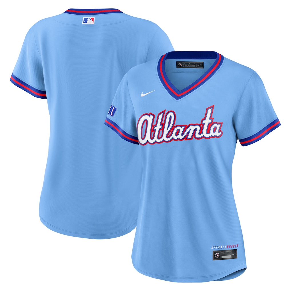 Women's Atlanta Braves Nike Powder Blue 2026 City Connect Stadium Jersey - Ujersey