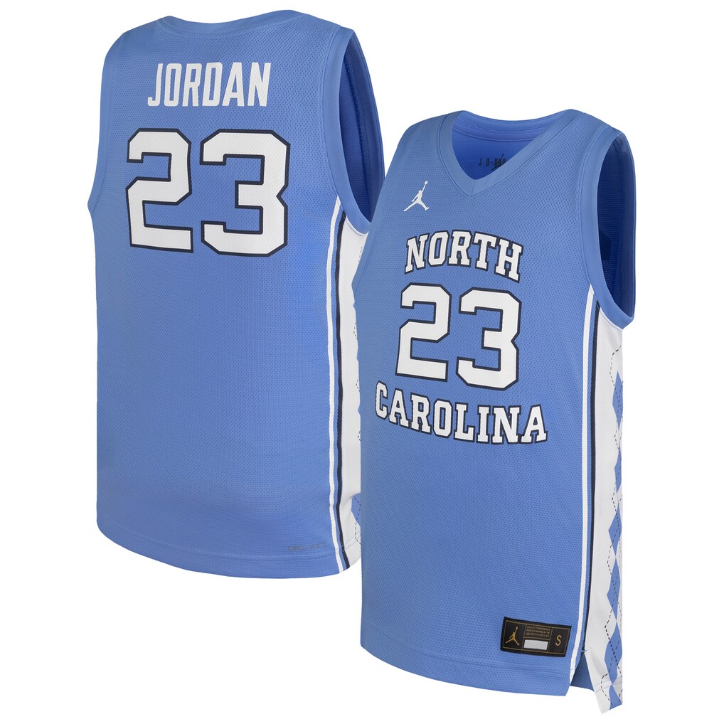 Youth Nike Michael Jordan Carolina Blue North Carolina Tar Heels Replica Basketball Jersey - U-jersey